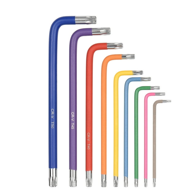 Douille à Clé, Ensemble en Acier Vanadium Bras Vanadium L-key Ensemble 9 Pcs L-key Ensemble Clé Ensemble Bras Vanadium Acier Clé Allen Ensemble Clé Bras Douille 9 Pcs Adben Havou Buzhi Clé. Ensemble Clé 9 Pcs