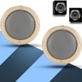 thumbnail image 6 of 2 pcs 6.5 inch Audio Speaker Cover Decorative Circle Protective Metal Mesh Cover(gold+black), 6 of 8