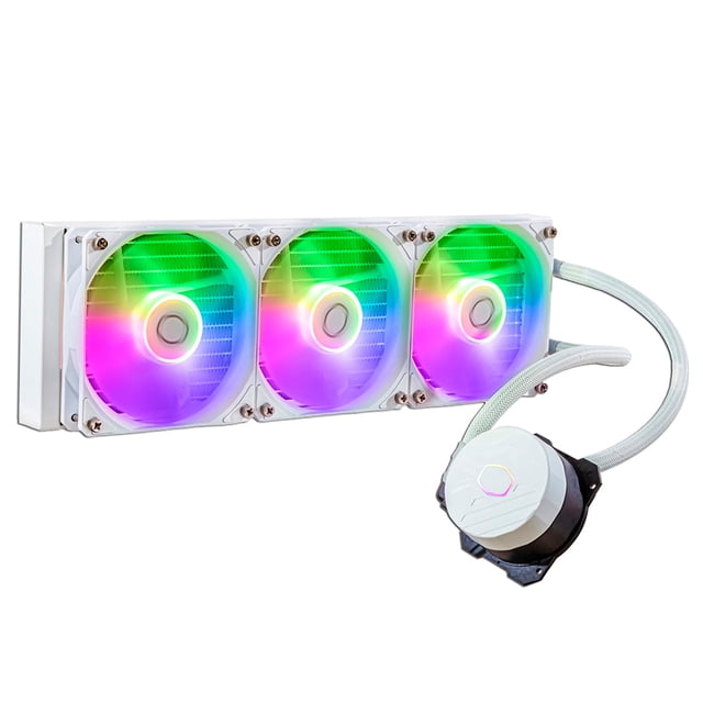 Sistema de Enfriamiento Líquido Cooler Master MasterLiquid 360L ARGB, 360mm. Color Blanco