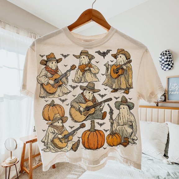 Ghost cowboy pumpkin fall T Shirt, Howdy Ghouls T Shirt, Funny Halloween Shirt T Shirt, Halloween T Shirt, farmer halloween T Shirt, ghost halloween T Shirta