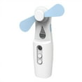 thumbnail image 1 of Mini ventilador portátil de mano, recargable por USB, humidificador y pulverizador de agua (azul), 1 of 5