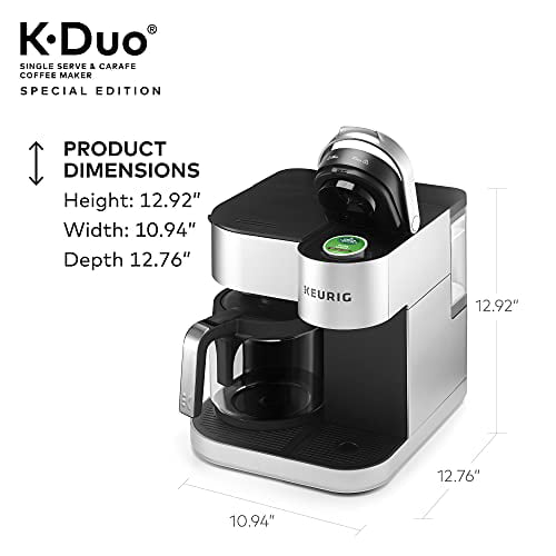  Keurig K-Duo Special Edition Coffee Maker, Silver & Under Brewer  Storage Drawer, Coffee Pod Storage, Holds Upto 35 K-Cup Pods, Black: Home &  Kitchen