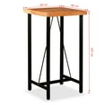 thumbnail image 2 of vidaXL Bar Table Solid Acacia Wood 60x60x107 cm, 2 of 5