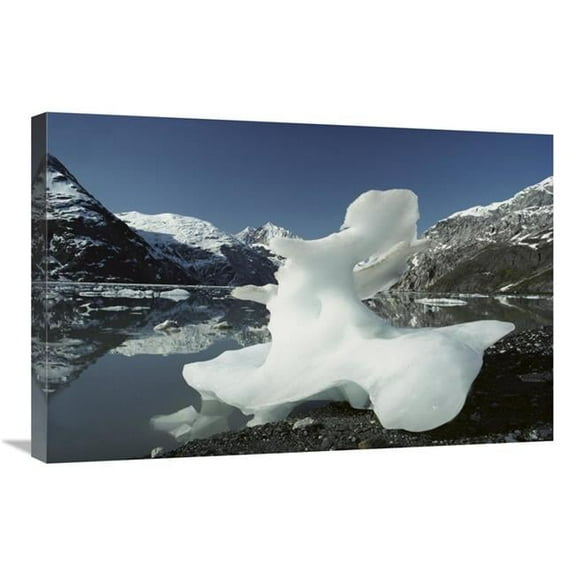 20 x 30 in. Melting Iceberg on Shoreline of Glacier Bay National Park, Alaska Art Print - Gerry Ellis