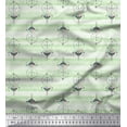 thumbnail image 1 of Soimoi Green Cotton Voile Fabric Tribal African Printed Craft Fabric by the Yard 42 Inch Wide, 1 of 3