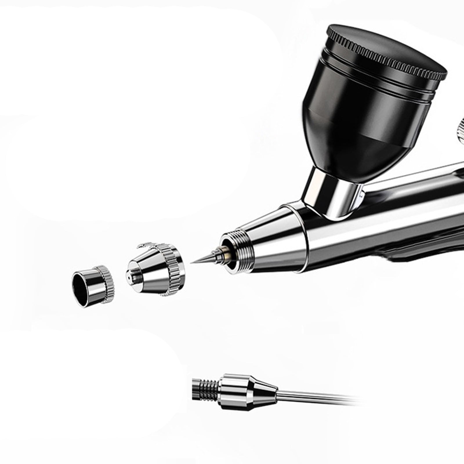 BIBABLYKE Airbrush, Guns Set with Compressor, Portable Wireless Airbrush Kit and Rechargeable Hand Airbrush 3 Gear