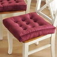 thumbnail image 1 of Nvzi Square Seat Cushion,Soft Cozy Floor Pillow Thicken Velvet Chair Cushion Patio Chair Pad,Solid Seat Pad for Dining Chairs Office Chairs Hardwood Floors-Red 45x45cm(18x18inch), 1 of 4