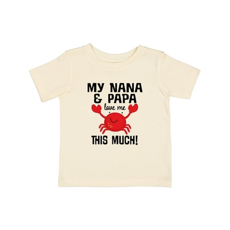 

Inktastic Nana and Papa Love Me Grandson Outfit Gift Baby Boy or Baby Girl T-Shirt