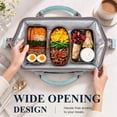 thumbnail image 3 of Insulated Lunch Bag for Women, Large 12L Reusable Cooler Lunch Box for Work, Office, Picnic, Leakproof Tote with Shoulder Strap, 3 of 10
