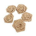 thumbnail image 4 of Greenadscape 5Ud Flores De Arpillera Para Y De Bodas Color Marrón Claro, 4 of 8