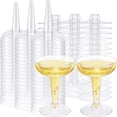 thumbnail image 7 of Cocktail Glasses Cocktail Champagne Flutes Margarita Glasses Reusable Cocktail Drink Glasses for Weddings, Birthdays, And Parties 48pcs, 7 of 7