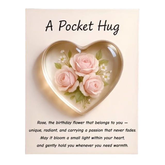 A Gift Card With A Flowered Pocket