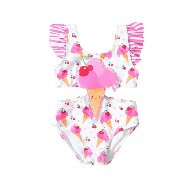 PatPat Maillot de Bain Bebe Fille Maillot de Bain une Piece Tailles 6 9 Mois Walmart