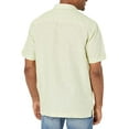 thumbnail image 2 of Cubavera Men's Paisley Embroidered Panel Linen-Blend Short Sleeve Button-Down Shirt, Margarita, XX-Large Big, 2 of 2