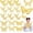 Moon Stars Gold, variant on PETGLE Large Butterfly Party Decoration 3D Butterflies Wall Decor Set 2 Sizes 3 Styles Large Stickers for Birthday Baby Shower Nursery Bedroom Wedding Decor Cutouts(Moon Stars Gold,24 Pcs)