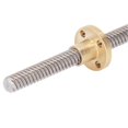 thumbnail image 3 of 5 Sets 300mm Linear Motion Threaded Rod Stainless Steel T8 Lead Screw with Brass Nut for 3D Printer, 3 of 5