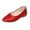 Red, variant on Women’s Pointed Toe Slip On Ballet Flats, Solid Color Faux Leather Casual Flat Shoes, Soft Non Slip Low Heel Walking Shoes for Daily Office Wear Red 7