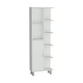 thumbnail image 6 of CoSoTower 63-Inch High Bathroom Cabinet Linen Storage Cabinet with Seven Open Shelves, 6 of 7