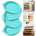 thumbnail image 2 of Round Silicone Layer Cake Mold Silicone Chocolate Mousse Cake Mould Layer Cake Round Mould DIY Dessert Cake Baking Tools, 2 of 9