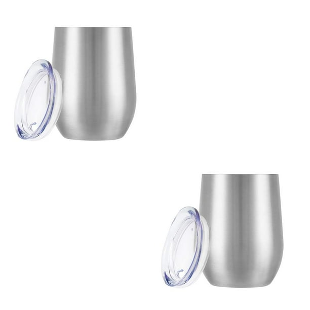 Inteprter Vaso aislado al vacío de acero inoxidable de 12 oz, taza de viaje para coche de doble pared, taza de café y agua para bebidas heladas Type1 NO1