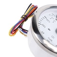 thumbnail image 4 of BIMZUC 3 in 1 GPS Speedometer Tachometer Fuel Level Gauge 3.375 inches / 85mm 120MPH 8000RPM 7 Color Backlight for RV Yacht Truck White Dial Silver Bezel, 4 of 9