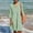 Green, variant on Womens V-Neck Casual Loose 3/4 Sleeve Dresses With Pocket