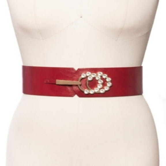 Inc International Concepts Embellished Stretch Belt Dark Red Xl