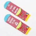 thumbnail image 4 of Eoperou Unisex Birthday Socks - Letter Print Mid-tube Thick Keep Warm Floor Socks, Hidden Blessing Design Anti-slip Knitted Daily Wear Sport Socks, 4 of 8
