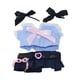 thumbnail image 5 of Ropa para muñecas de 17cm, ropa para muñecos colgantes para niños, disfraz suave, bonito vestido a la moda, uniforme, bonito traje ropa para muñecas Azul, 5 of 8