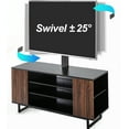 thumbnail image 3 of 3-Tiers Floor Wood TV Stand Media Console with Mount Base for 32 to 70 inches Flat Screen Industrial Metal Leg TW310601MB, 3 of 8