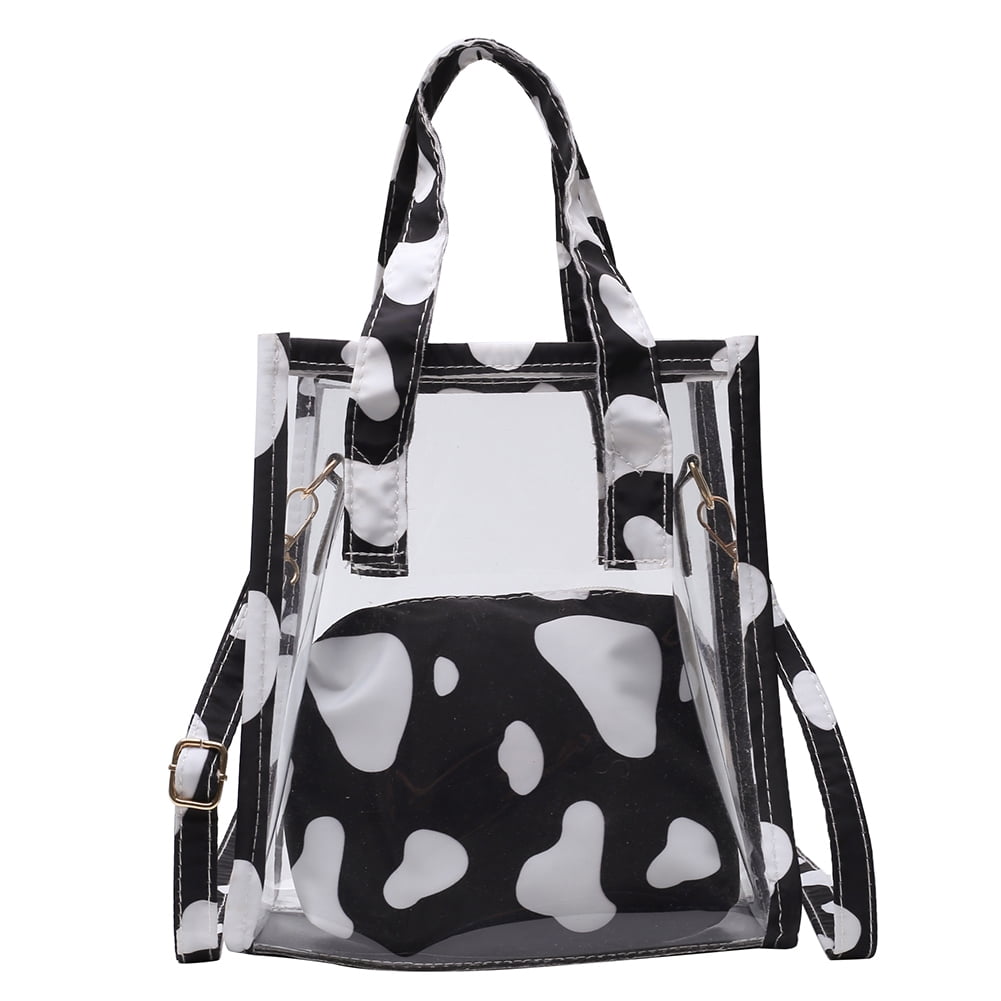 cow print mini purse