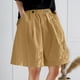 thumbnail image 1 of MKLEKYY Pantalones Cortos para Mujer, Pantalones Cortos Anchos de Pierna para Mujer, Pantalones Cortos Cómodos, Pantalones Cortos Casuales de Moda, Pantalones Cortos Sueltos Hasta La Rodilla, 1 of 4