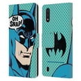 thumbnail image 1 of Head Case Designs Officially Licensed Batman DC Comics Vintage Fashion Pop Art Leather Book Wallet Case Cover Compatible with Samsung Galaxy A01 (2020), 1 of 6