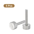 thumbnail image 3 of Unique Bargains Vis Moletées pour Pouce M4x25 mm, Lot de 5 Boulons Plats à Tête Moletée en Acier Inoxydable 304, 3 of 5