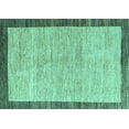 thumbnail image 1 of Ahgly Company Indoor Rectangle Abstract Turquoise Blue Modern Area Rugs, 6' x 9', 1 of 4