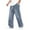 Blue%GC100, variant on SJLDQY Mens Baggy Jeans Wide Leg Casual Jeans for Men Solid Color Elastic Waist Denim Pants With Pocket