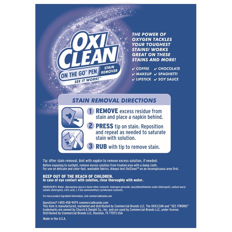 OxiClean On-the-Go Stain Removal Pen, 4 Pack photo 2