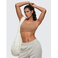 thumbnail image 3 of CRZ YOGA Softhold Women's Double Lined U Back Bralettes Unlined Everyday Bras Wireless Cami, 3 of 5