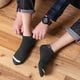 thumbnail image 5 of Calcetines cortos cómodos para hombre, protección del talón y elevación de orejas, color sólido, algodón, primavera y verano, 5 of 5
