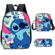 thumbnail image 5 of Disney-Mochila de dibujos animados Lilo & Stitch, bolso de hombro, estuche de lápices, Mochila escolar de Anime, bolso cruzado, caja de papelería, regalo, 5 of 5