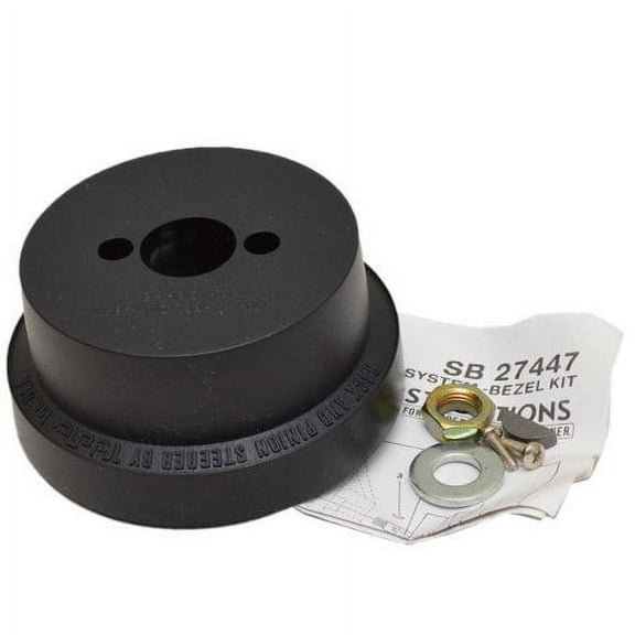Teleflex Boat Rack/Pinion Bezel SB27447 | Black 4 1/2 x 2 1/8 Inch (Kit)
