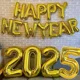 thumbnail image 2 of 2025 Feliz Año Nuevo Globos Banner Número Oro Rosa Letra Globo De Aluminio Decoración De Fiesta De Nochevieja Bolas Suppl, 2 of 5