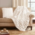 thumbnail image 3 of Home Essence Luxury Ruched Fur Throw, 3 of 4