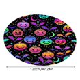 thumbnail image 2 of MKHSQHDG Sales Today Clearance Round Tablecloth with Elastic Edging Halloween Pumpkin Skeleton Bat Pattern Reusable for Indoor and Outdoor Parties, 2 of 3