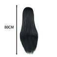 thumbnail image 2 of Universal Anime Long Straight Heat Synthetic Wig High Temperature Fiber Adjustable Headpiece for Party, 2 of 4