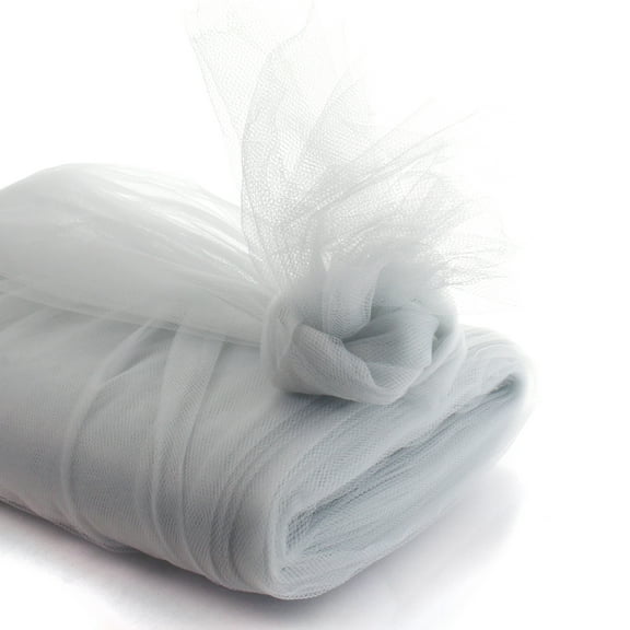 54" Tulle Fabric Bolt - Gray