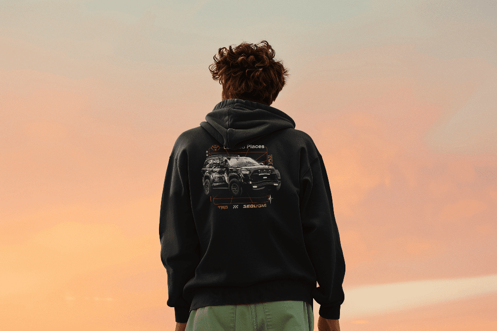 Toyota Sequoia TRD Zip-Up Hoodie-Let's Go Places