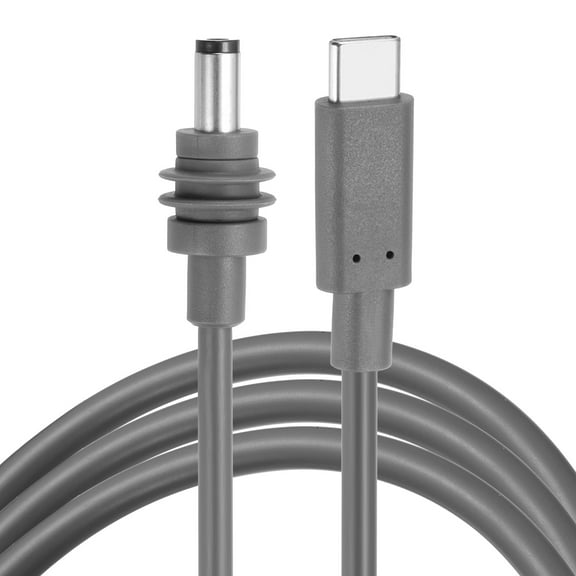 10FT USB C to DC Power Fast Charging Cable 100W,5.5mmx2.1mm /20V 5A (Grey)