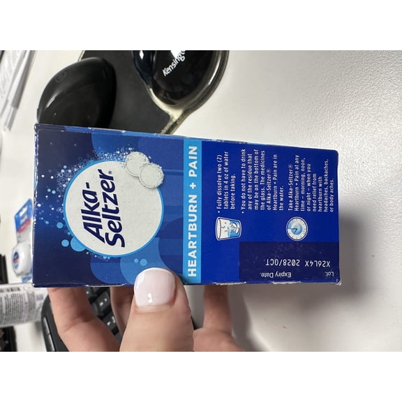 Alka Seltzer Heartburn Relief And Antacid Reducer With Aspirin Tablets, Original, 36 Ea, 3 Pack