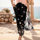 thumbnail image 3 of WILLBEST Pantalones Casuales de Mujer Estilo Bohemio, Pantalones Holgados de Verano con Bolsillos para Mayor Comodidad y Versatilidad En el Día a Día. Extra Grande, 3 of 4